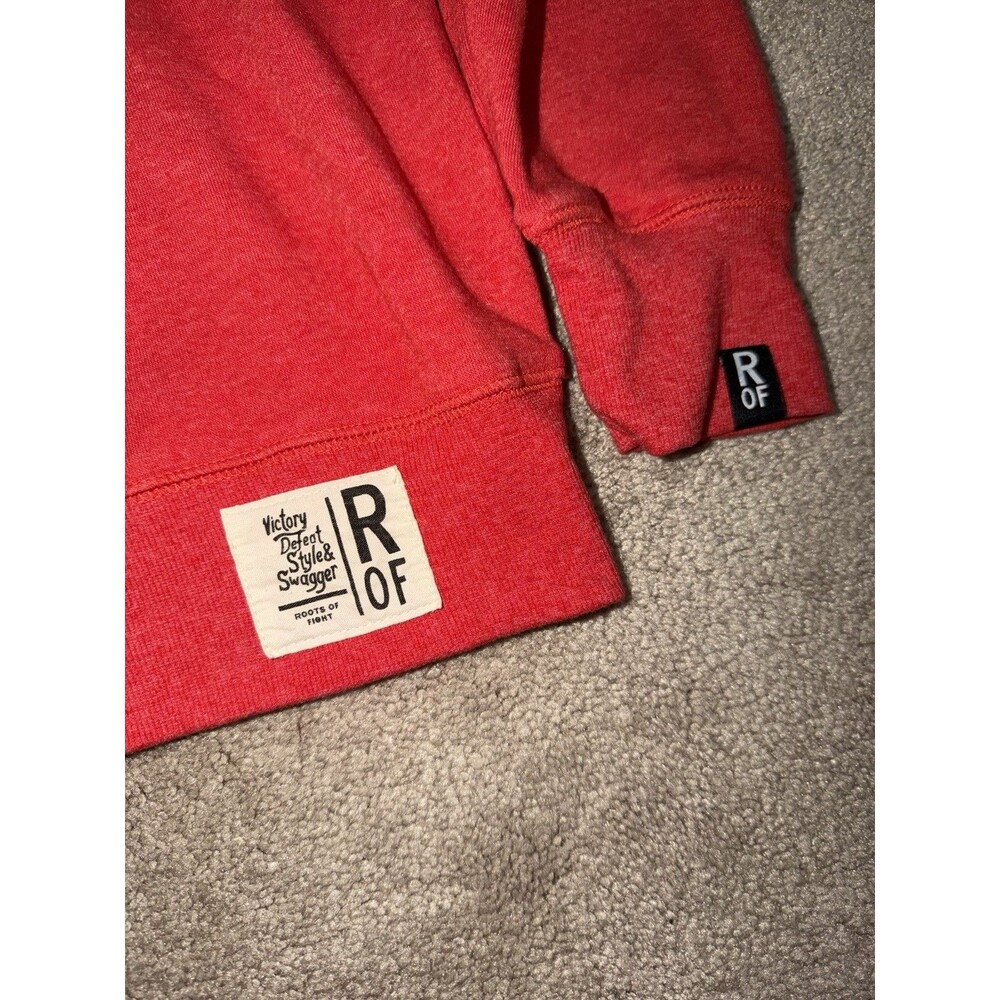 Roots Of Fight Roberto Clemente Sweatshirt Size XL Red Parris Island - Picture 3 of 5